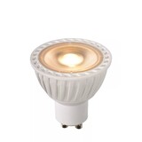 Lucide LED Spot GU10 -  Wit - 5W 320Lm - DTW 2200K - 3000K  922-930 Dim To Warm | CRI95 - Dimtone Dimbaar - vervangt 30W Lucide LED Spot GU10 -  Wit - 5W 320Lm - DTW 2200K - 3000K  922-930 Dim To Warm | CRI95 - Dimtone Dimbaar - vervangt 30W