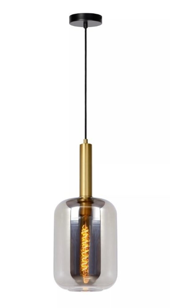 Lucide LED Hanglamp JOANET mat goud - E27 fitting - Fumé Lucide LED Hanglamp JOANET mat goud - E27 fitting - Fumé