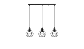 Aigostar LED Hanglamp retro zwart - 3 x E27 fitting - 110cm hoog - Excl. lichtbron Aigostar LED Hanglamp retro zwart - 3 x E27 fitting - 110cm hoog - Excl. lichtbron