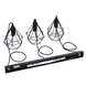 Aigostar LED Hanglamp retro zwart - 3 x E27 fitting - 110cm hoog - Excl. lichtbron Aigostar LED Hanglamp retro zwart - 3 x E27 fitting - 110cm hoog - Excl. lichtbron