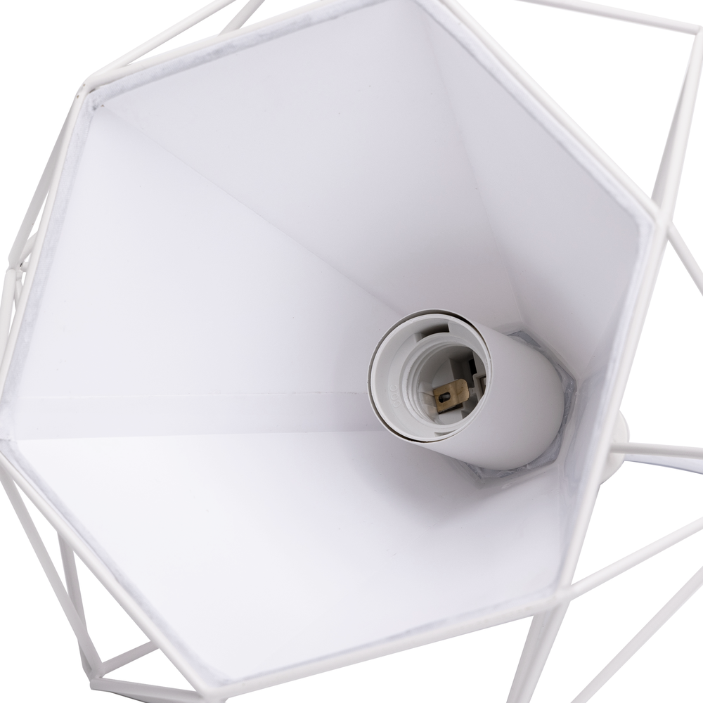Aigostar LED Hanglamp retro wit - E27 fitting - 110cm hoog - Excl. lichtbron Aigostar LED Hanglamp retro wit - E27 fitting - 110cm hoog - Excl. lichtbron