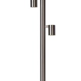 Lucide LED Sokkellamp Buiten - GU10 - 2x5W 2700K - IP44 - Mat chroom