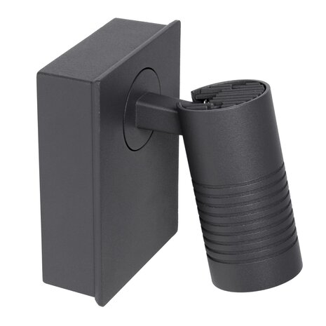Lucide LED Dimbare Wandspot Buiten - 1x8W 2700K - IP54 - Antraciet Lucide LED Dimbare Wandspot Buiten - 1x8W 2700K - IP54 - Antraciet