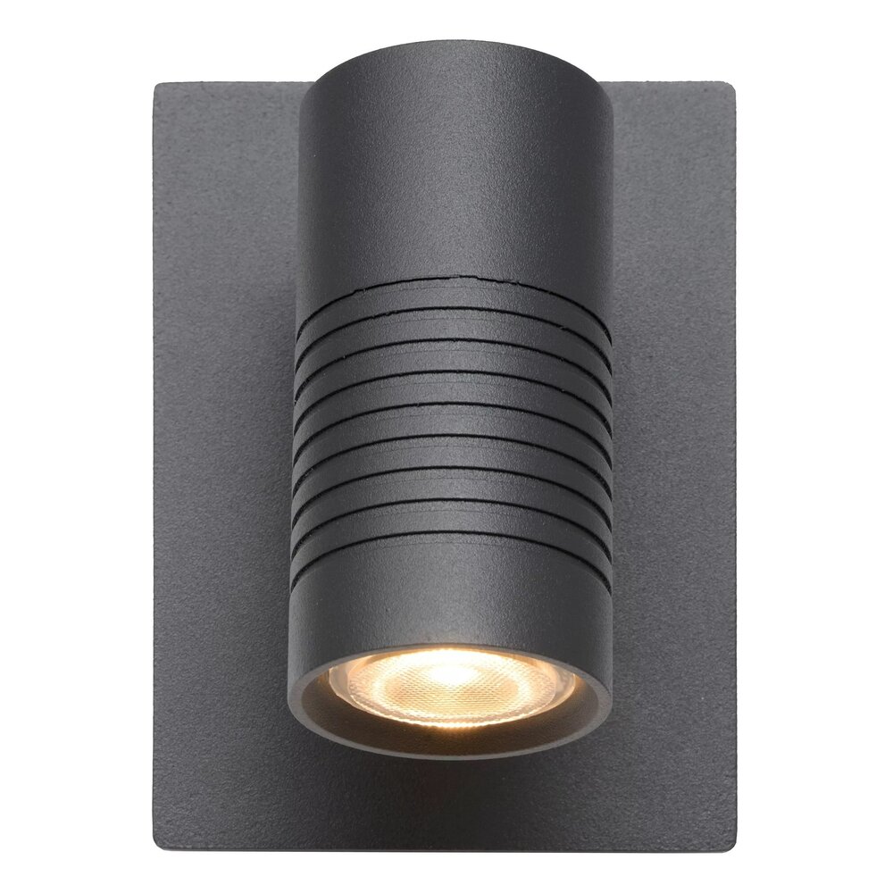 Lucide LED Dimbare Wandspot Buiten - 1x8W 2700K - IP54 - Antraciet Lucide LED Dimbare Wandspot Buiten - 1x8W 2700K - IP54 - Antraciet