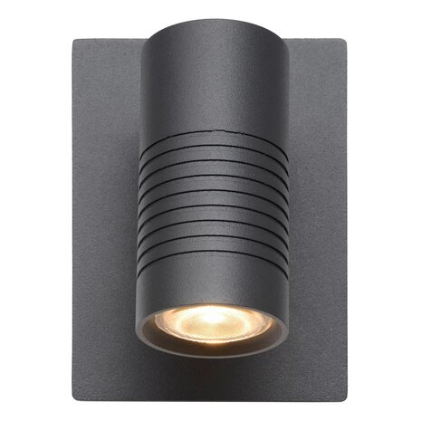 Lucide LED Dimbare Wandspot Buiten - 1x8W 2700K - IP54 - Antraciet Lucide LED Dimbare Wandspot Buiten - 1x8W 2700K - IP54 - Antraciet