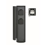 Lucide POWERPOINT - Buitenstopcontact zuil – Stopcontacten met randaarde – Type F - EUR/RUS standaard - Ø 10 cm - IP44 – Antraciet Lucide POWERPOINT - Buitenstopcontact zuil – Stopcontacten met randaarde – Type F - EUR/RUS standaard - Ø 10 cm - IP44 – Antraciet