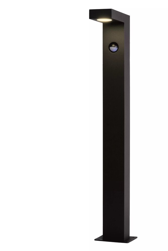 Lucide LED Sokkellamp Buiten - 1x8W 3000K - IP54 - Antraciet - Bewegingssensor Lucide LED Sokkellamp Buiten - 1x8W 3000K - IP54 - Antraciet - Bewegingssensor