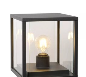 Lucide LED Sokkellamp Buiten - 1xE27 - IP54 - Antraciet