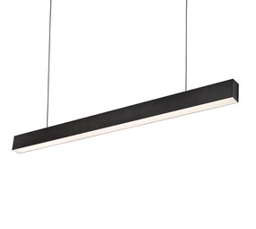 Spectrum voor de installateur LED Hanglamp zwart - 4000K helder wit licht - 72W - Up and down light - 168cm lang