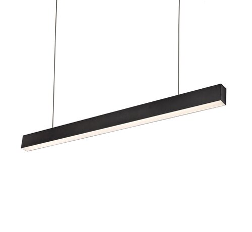 LED Hanglamp zwart - 4000K helder wit licht - 72W - Up and down light - 168cm lang