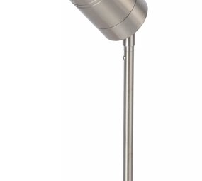 Lucide LED Tuinspot Buiten - Â¯ 6,3 cm - GU10 - 1x5W 2700K - IP44 - Mat chroom