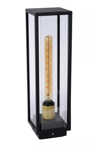 Lucide LED Sokkellamp Buiten - 1xE27 - IP54 - Zwart Lucide LED Sokkellamp Buiten - 1xE27 - IP54 - Zwart