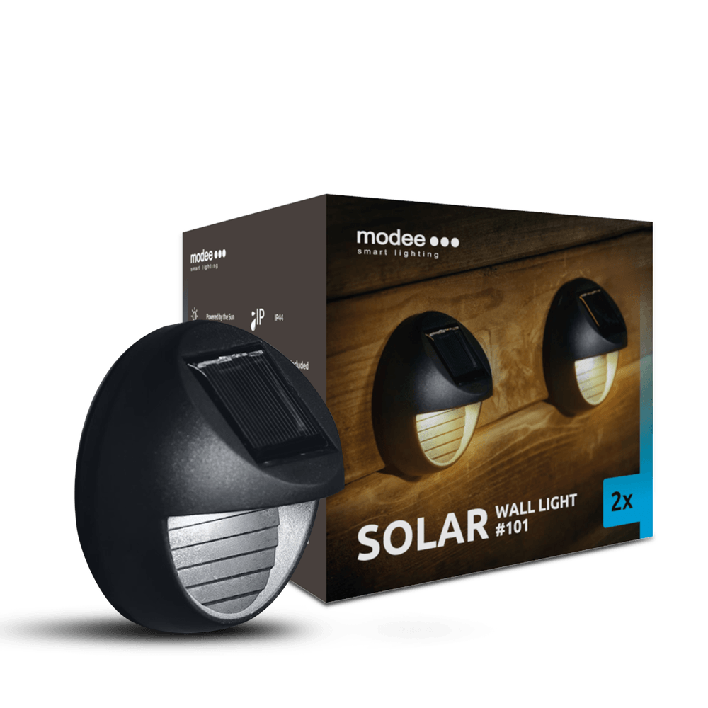 LED Wandlamp Solar - IP44 6lm 3000K warm wit licht - Duo-pack LED Wandlamp Solar - IP44 6lm 3000K warm wit licht - Duo-pack