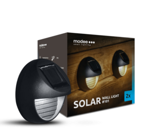 LED Wandlamp Solar - IP44 6lm 3000K warm wit licht - Duo-pack