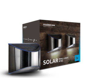 LED Wandlamp Solar - IP44 6lm 6000K daglicht wit - Duo-pack