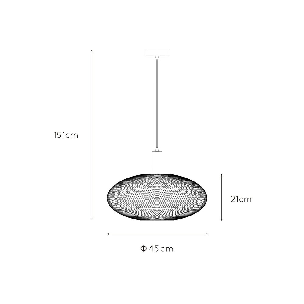 Lucide LED Hanglamp MESH - Mat goud - Â¯45- 1xE27 - 40W - Metaal