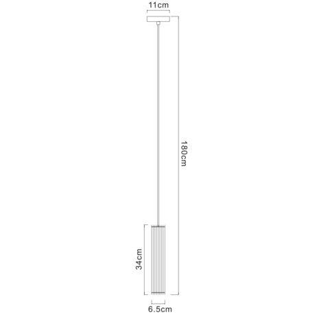 Lucide LED Hanglamp LIONEL - Mat Zwart - 340x65mm - E27 Fitting - max 40W - Metaal Lucide LED Hanglamp LIONEL - Mat Zwart - 340x65mm - E27 Fitting - max 40W - Metaal