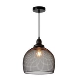 Lucide LED Hanglamp MESH - Zwart - Ø28 - 1xE27 - 60W - Metaal Lucide LED Hanglamp MESH - Zwart - Ø28 - 1xE27 - 60W - Metaal