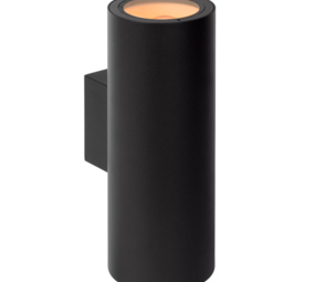 Lucide LED Wandspot buiten VOLANTIS - Zwart - 2xE27 - 40W - IP54