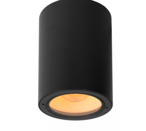 Lucide LED Plafondspot buiten VOLANTIS - Plafondspot Binnen/Buiten - Ø 10,8 cm - 1xE27 - IP54 - Zwart