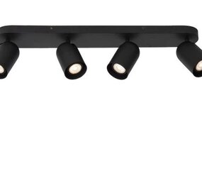 Lucide LED Plafondspot - Punch  Richtbaar - Zwart  Mat | 4x GU10 - 230v