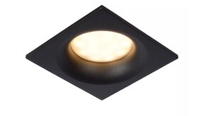 Lucide LED inbouwspot zwart - IP44 spatwaterdicht - GU10 fitting Lucide LED inbouwspot zwart - IP44 spatwaterdicht - GU10 fitting