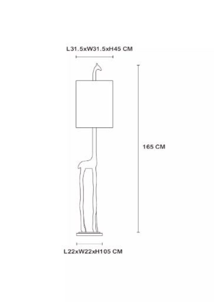 Lucide LED Vloerlamp- Extravaganza Miss Tall - Zwart/goud - ¯ 35 cm - 1xE27 Lucide LED Vloerlamp- Extravaganza Miss Tall - Zwart/goud - ¯ 35 cm - 1xE27