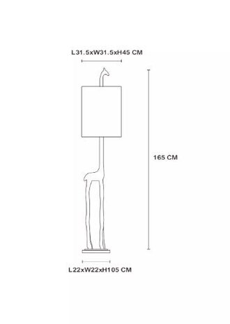Lucide LED Vloerlamp- Extravaganza Miss Tall - Zwart/goud - ¯ 35 cm - 1xE27 Lucide LED Vloerlamp- Extravaganza Miss Tall - Zwart/goud - ¯ 35 cm - 1xE27