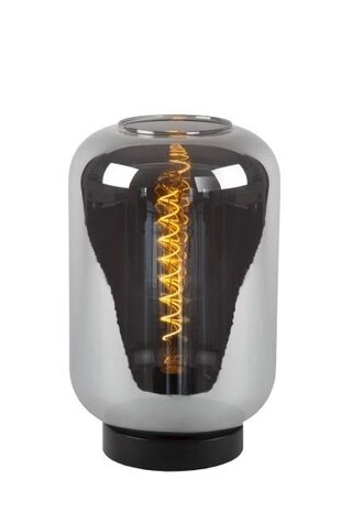 Lucide LED Tafellamp - JOANET - ¯ 22 cm - 1xE27 - Fumé smoked glas Lucide LED Tafellamp - JOANET - ¯ 22 cm - 1xE27 - Fumé smoked glas