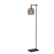 Lucide LED Vloerlamp - JOANET - Ø 19 cm - 1xE27 - Fumé smoked glas