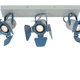Lucide Lucide PICTO - Plafondspot Kinderkamer - 3xGU10 - Blauw