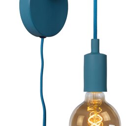 Lucide Lucide POLA - Wandlamp Kinderkamer - ¯ 12 cm - 1xE27 - Blauw Lucide Lucide POLA - Wandlamp Kinderkamer - ¯ 12 cm - 1xE27 - Blauw