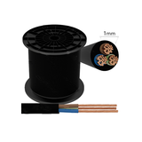 Aigostar Installatiekabel - 120m - 3x 1mm2 met zwarte mantel - Rond - H03VVH2-F 3G1.00 Aigostar Installatiekabel - 120m - 3x 1mm2 met zwarte mantel - Rond - H03VVH2-F 3G1.00