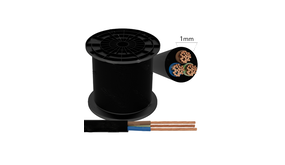 Aigostar Installatiekabel - 120m - 3x 1mm2 met zwarte mantel - Rond - H03VVH2-F 3G1.00 Aigostar Installatiekabel - 120m - 3x 1mm2 met zwarte mantel - Rond - H03VVH2-F 3G1.00
