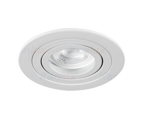 Kanlux Inbouwspot wit rond - kantelbaar - zaagmaat 80mm - buitenmaat 92mm