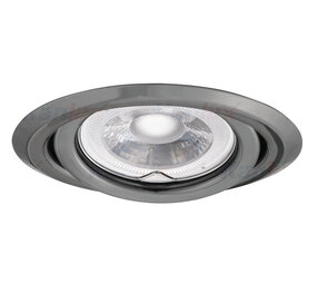 Kanlux Inbouwspot zwart rond - kantelbaar - zaagmaat 80mm - buitenmaat 97mm