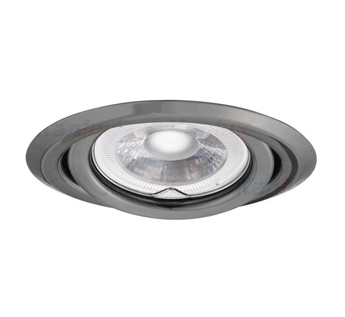 Inbouwspot zwart rond - kantelbaar - zaagmaat 80mm - buitenmaat 97mm