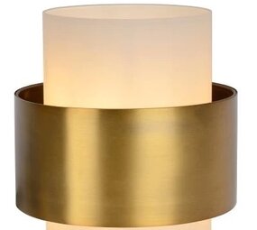 Lucide LED Tafellamp - Â¯ 20 cm - 1xE27 - Mat Goud / Messing