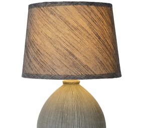 Lucide LED Tafellamp RAMZI - Â¯18 cm - E14 fitting - Grijs