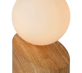Lucide LED Tafellamp LEN - Â¯10 cm - G9 fitting - Licht hout