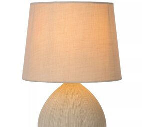 Lucide RAMZI - Tafellamp - Ø 18 cm - 1xE14 - Beige