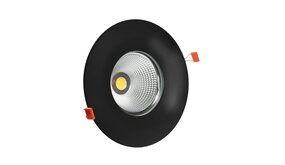 Spectrum LED Downlight IP54 - Zwart - 10W - 840 Helderwit licht - 230v Spectrum LED Downlight IP54 - Zwart - 10W - 840 Helderwit licht - 230v