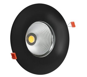 Spectrum voor de installateur LED Downlight IP54 - Zwart - 10W - 840 Helderwit licht - 230v
