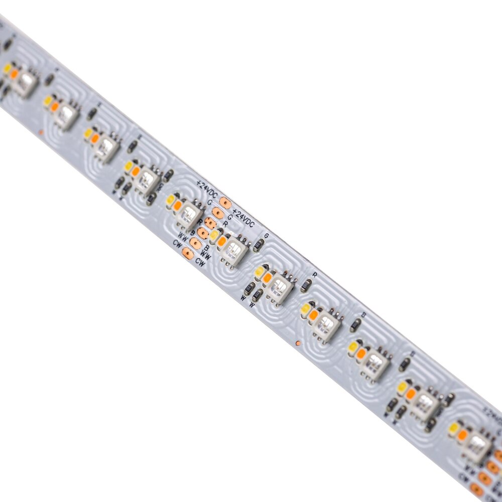 Spectrum LED Strip 24V IP54 - 12MM - RGB+CCT - 5 Meter 20W | met siliconen afwerking - 96LED Modules per Meter - 5 jaar garantie Spectrum LED Strip 24V IP54 - 12MM - RGB+CCT - 5 Meter 20W | met siliconen afwerking - 96LED Modules per Meter - 5 jaar garantie