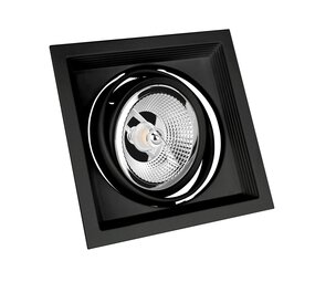 Spectrum voor de installateur LED Inbouwspot Maxi UNO - GU10 AR111 - excl. LED spot - mat zwart