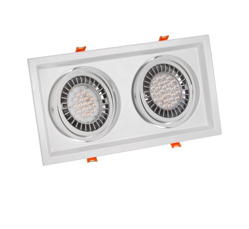 LED Inbouwspot Maxi DUE - GU10 AR111 - excl. LED spot - wit
