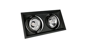Spectrum LED Inbouwspot Maxi DUE - GU10 AR111 - excl. LED spot - mat zwart Spectrum LED Inbouwspot Maxi DUE - GU10 AR111 - excl. LED spot - mat zwart