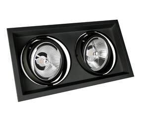 Spectrum voor de installateur LED Inbouwspot Maxi DUE - GU10 AR111 - excl. LED spot - mat zwart