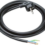 LCB LED Europe  Aansluitsnoer hoekstekker - 3 meter - H03VV-F 3G0,75 - Zwart