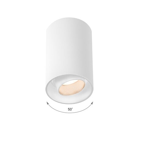 Spectrum LED plafondspot CHLOE LENS - 1x GU10 aansluiting - Mat wit